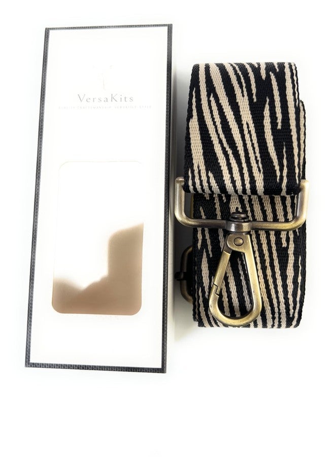 VersaKits Purse Straps Replacement Crossbody Tiger Print 1-1/2 Inch Wide with Brass Buckles Adjustable Shoulder Guitar Strap for Crossbody Bag Purse Handbag - Image 5
